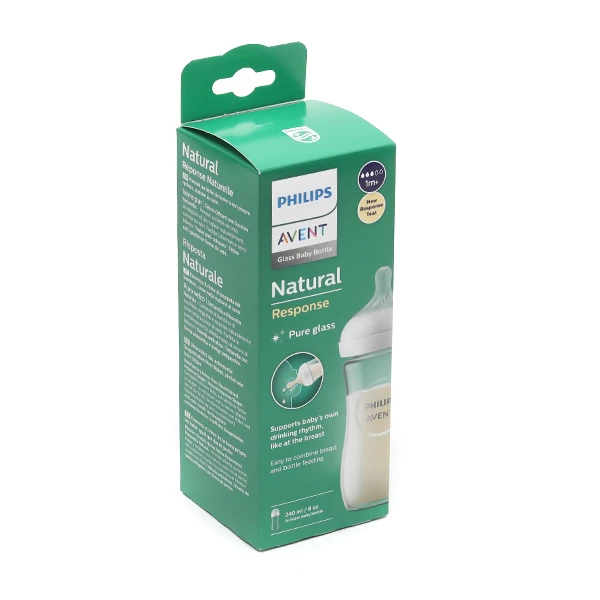 Avent biberon natural 1m+  en verre 240ml