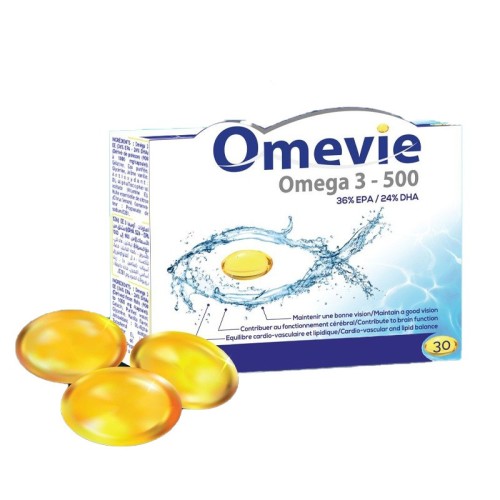 OMEVIE OMEGA 3 – 500 BOITE DE 30