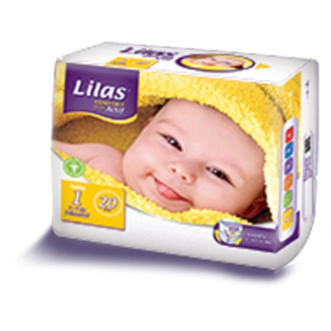 LILAS COUCHE BEBE 1 ERE AGE 2-4KG 20 PIECES