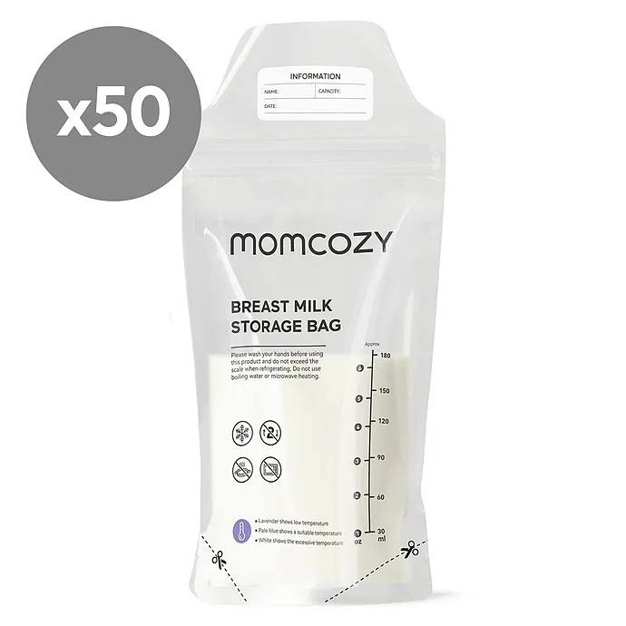 Momcozy Lot de 50 Sacs de Conservation du Lait Maternel