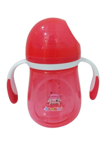 Biberon large avec anse 180 ml  & 2EME  tétine gartuite - bambini