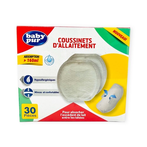 BABY PUR COUSSINETS D'ALLAITEMENT 30 PIECES