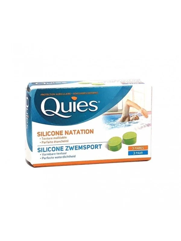 QUIES silicone natation 3 paires