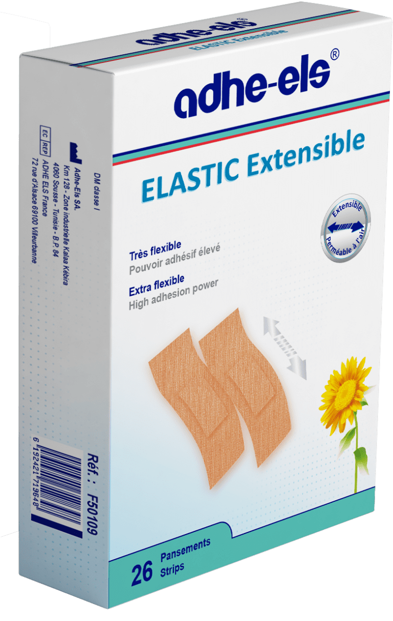 adhe-els pansement elastic extensible bte 26