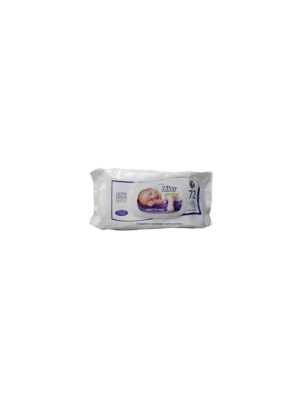 lilas LINGETTES CONFORT MAX 72PIECES