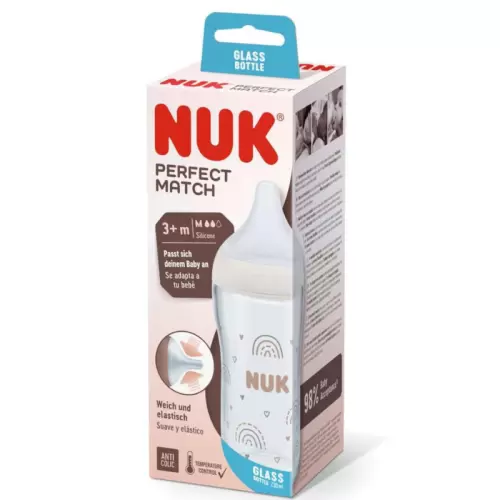 NUK PERFECT MATCH BIBERON GLASS 3M+ 230ML